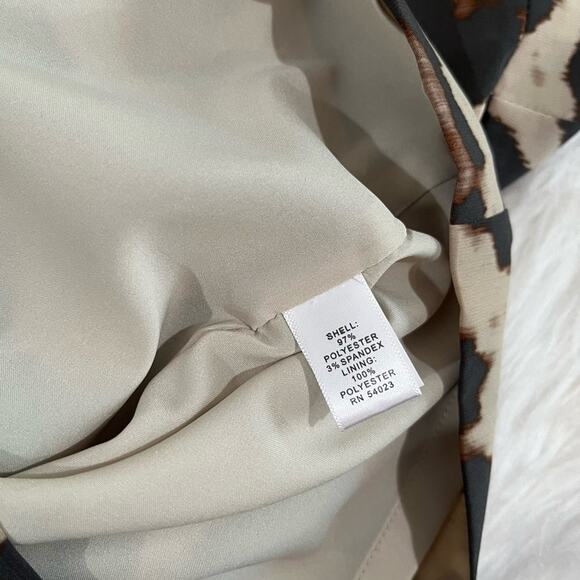 NEW Banana Republic Mad Men Tailored Career Classic Leopard Sheath Dress 2P NWT - Picture 12 of 16